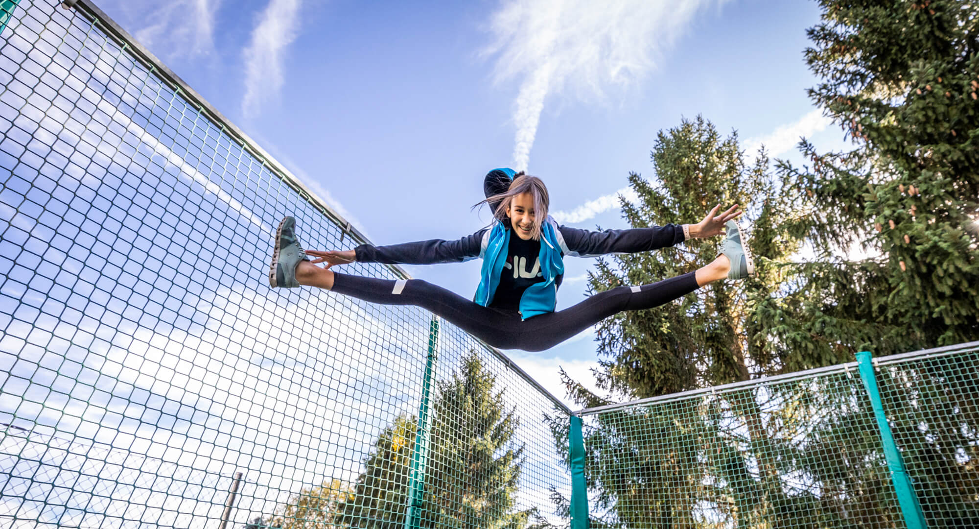 4er Trampolinanlage im Jugendgästehaus in Altenmark-Zauchensee, Österreich